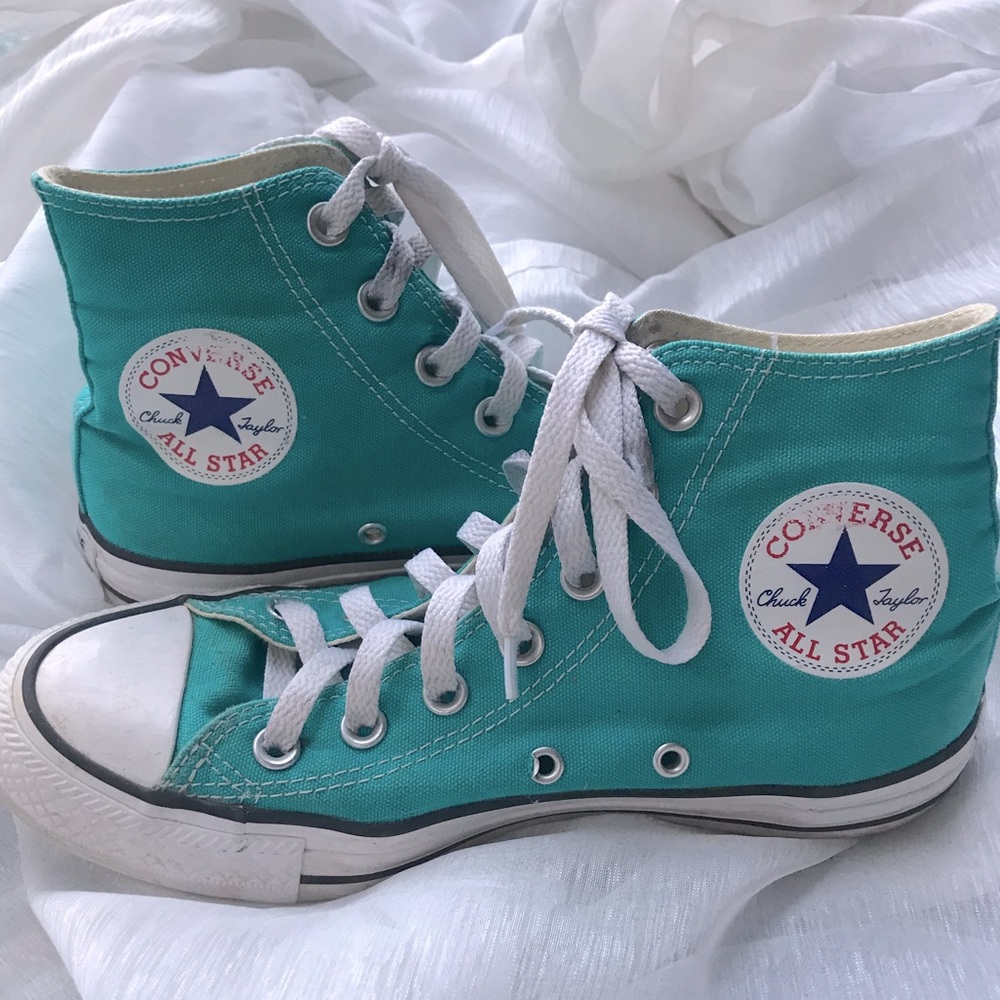 Turquoise Converse All Stars!